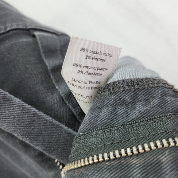 Everlane The Utility Straight Leg Pant Size 2 Faded Black High Rise Cropped - Picture 10 of 12